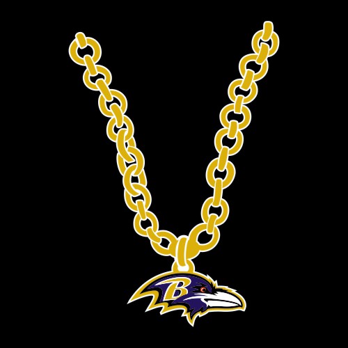 Baltimore Ravens Necklace logo vinyl decal